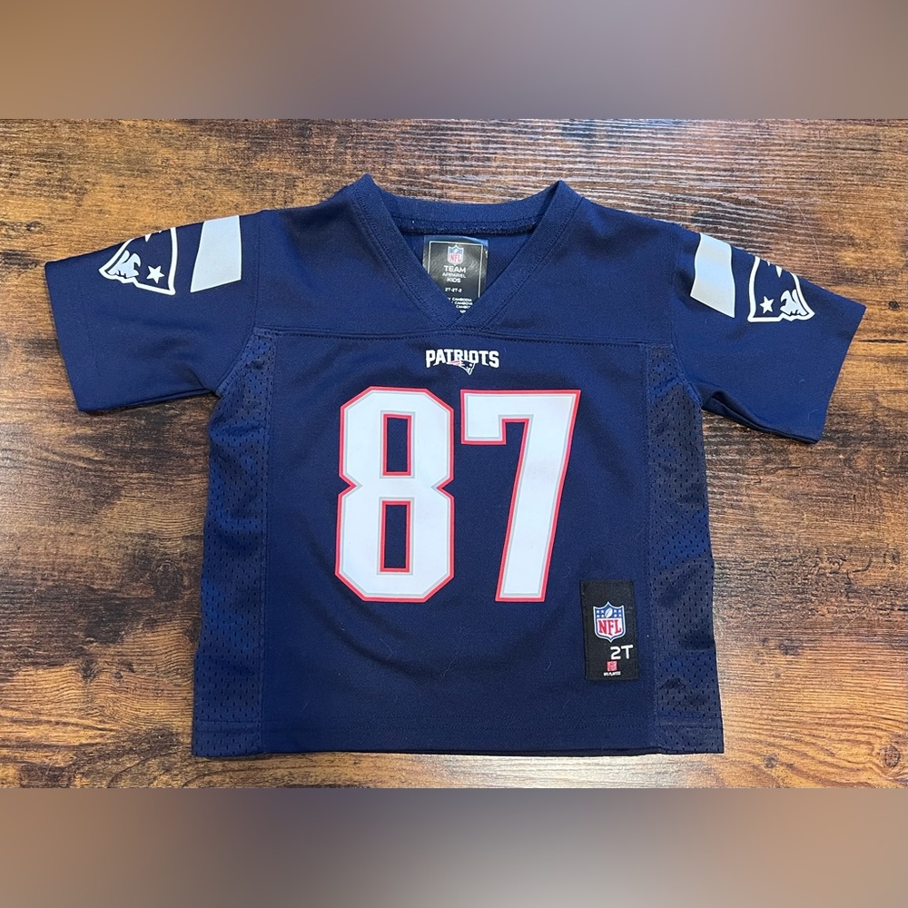 NFL Team Apparel #87 Gronkowski New England Patriots Size 2T
